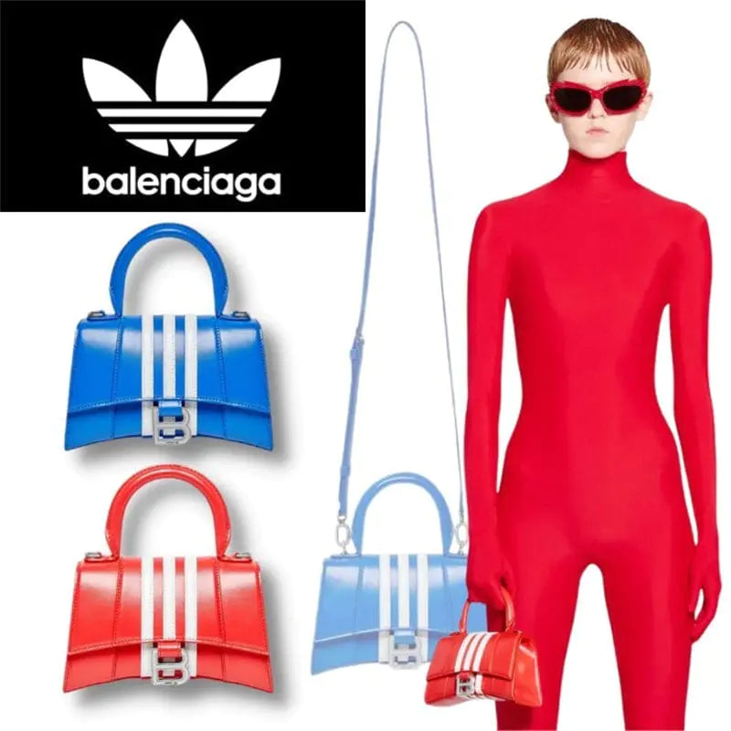 BALENCIAGA×ADIDAS カーフスキン ボックス バッグ 3色
