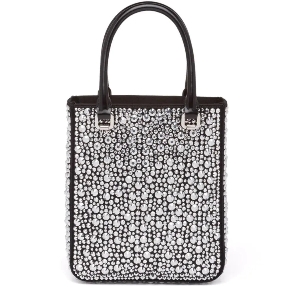 早い者勝ち!【PRADA】キラキラ女子力コーデUP☆クリスタルトート