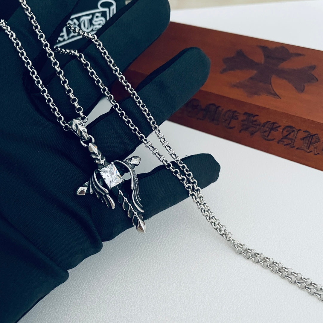 【CHROME HEARTS 】ネックレス、新しいネックレス万能シンプルファッションオーナメント