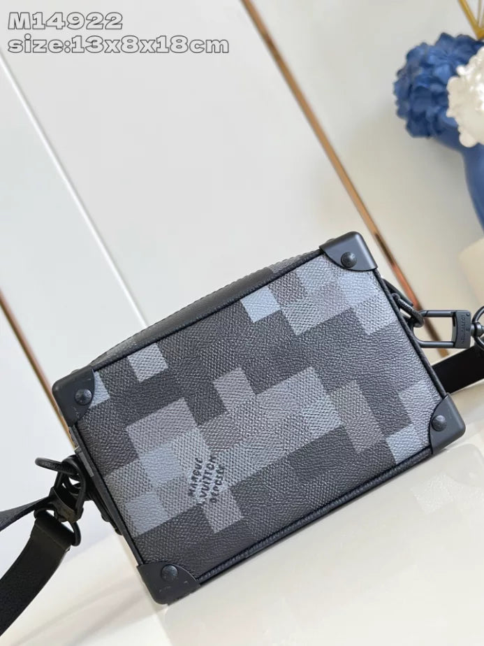 ミニ ソフトトランクバッグ ブラック ダモフラージュ ブラックキャンバス M14922 – LW415