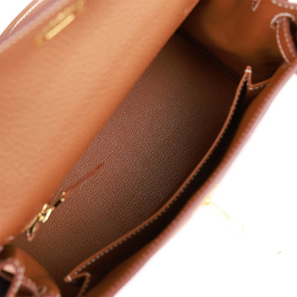 エルメス ケリー ルトゥール 25 ゴールド トゴ ゴールド金具