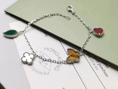 ヴァン クリーフ＆アーペル 四つ葉のクローバー バタフライ ブレスレット