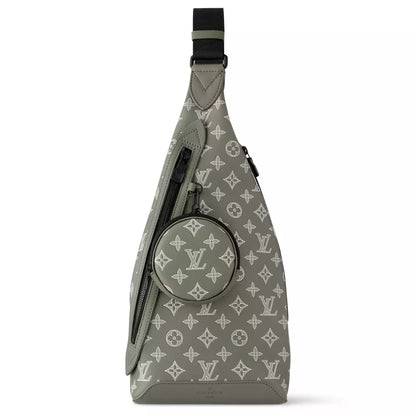 ルイ・ヴィトン デュオ スリングバッグ オリーブグリーン モノグラムシャドウ – LW152