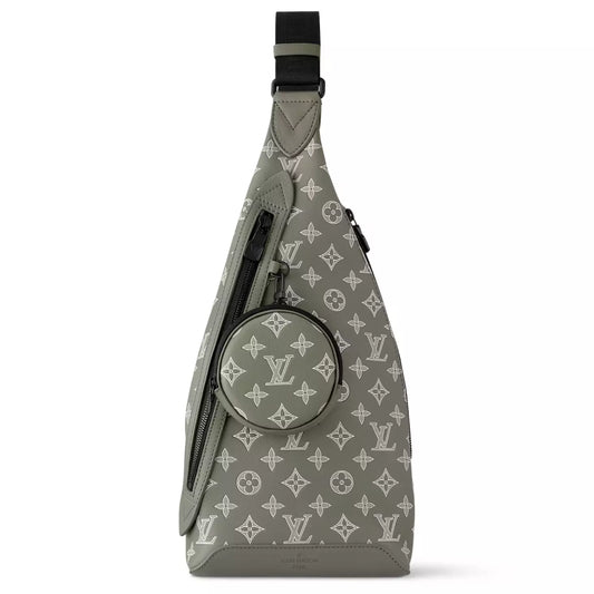 ルイ・ヴィトン デュオ スリングバッグ オリーブグリーン モノグラムシャドウ – LW152