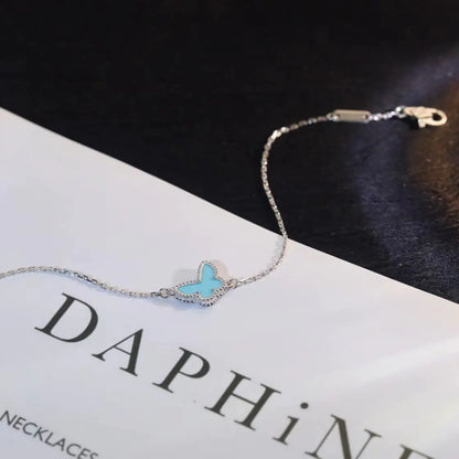 ヴァン クリーフ＆アーペル バタフライ ミントブルー ブレスレット