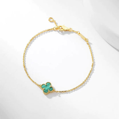 ヴァン クリーフ＆アーペル 四つ葉のクローバー マラカイト ブレスレット ネックレス