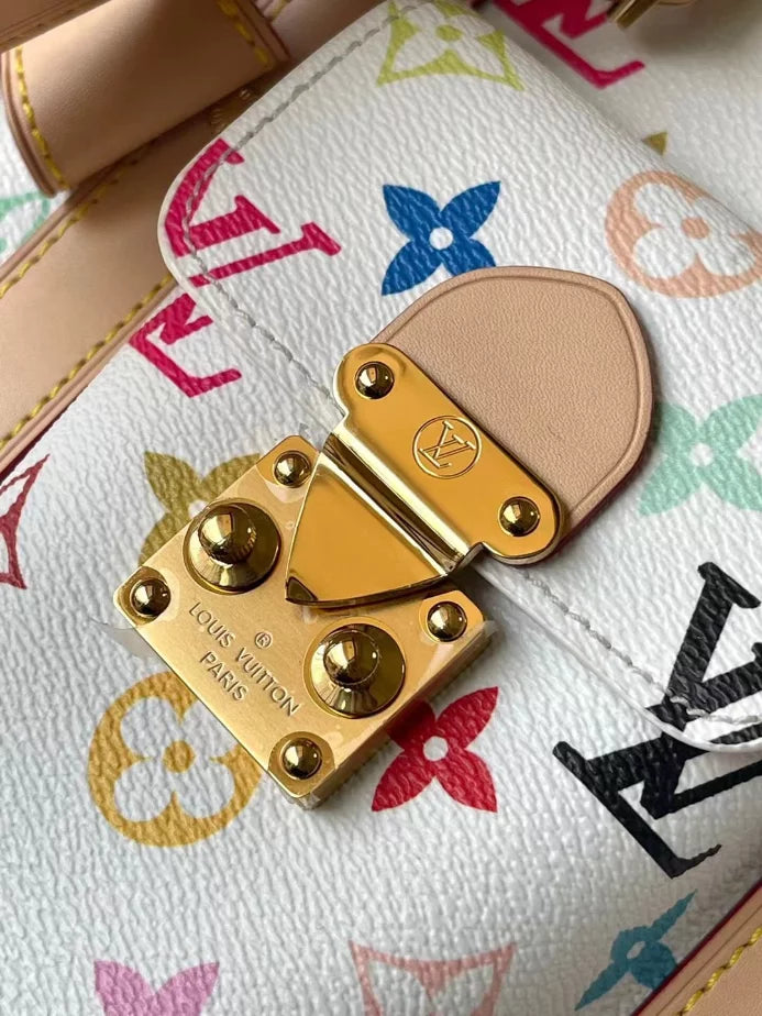 LV タカシ・ムラカミ キーポル・バンドリエール 45 バッグ（マルチカラーモノグラムキャンバス） – LW175