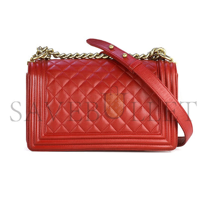 シャネル キルティング ラムスキン ミディアム ボーイバッグ A67086 (25*15*8cm)