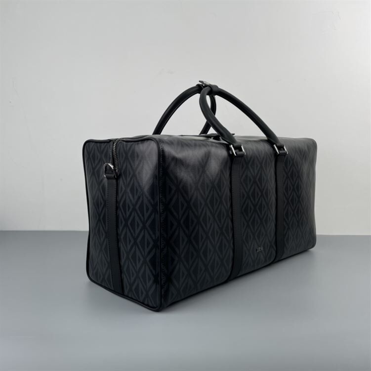 ディオール リンゴット 50 バッグ ブラック CD ダイヤモンド キャンバス – DIO009