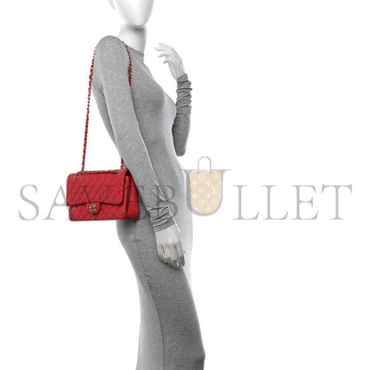 シャネル ラムスキン キルティング ミディアム ダブルフラップ ダーク A01112 (25.5×15×7cm)