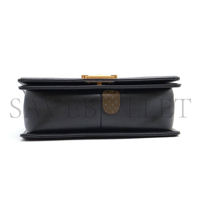 シャネル キャビア ミディアム キルティング ボーイ ブラック A67086 B08358 94305 (25*15*8cm)