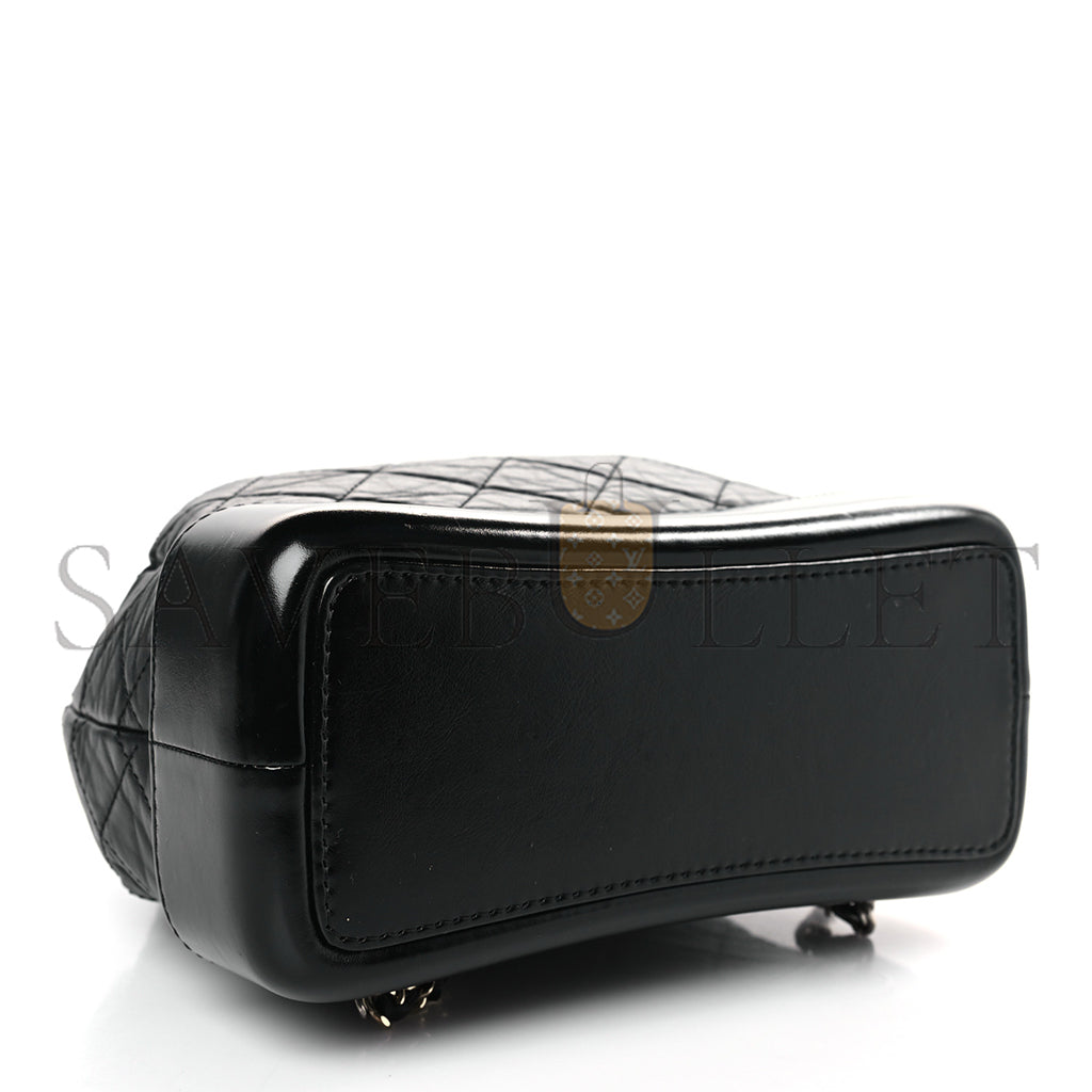 シャネル マスター カーフスキン キルティング スモール ガブリエル バックパック ブラック A94485 (23*22.5*10.5cm)