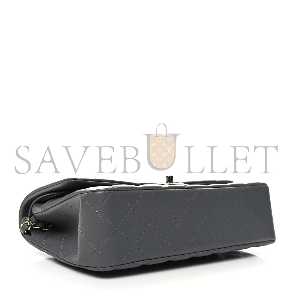 シャネル ラムスキン キルティング ダブルフラップ ダークグレー AS1112 (25.5×15.5×6.5cm)