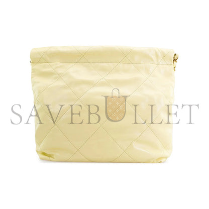 シャネル マスター22 バッグ イエロー カーフスキン ゴールド金具 AS3260 (39*35*7cm)