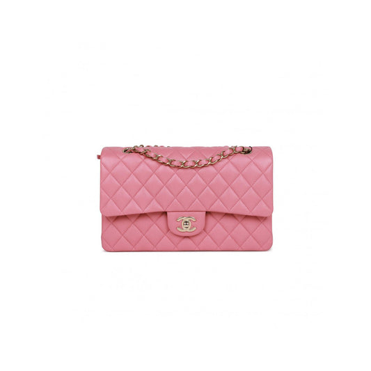 シャネル キャビア キルティング ミディアム ダブルフラップ 1845790 (25*15*7cm)