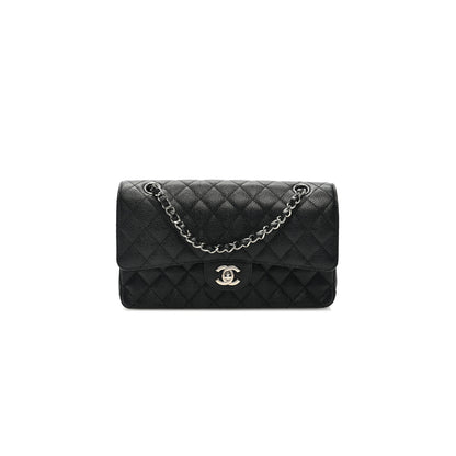 シャネル キャビア キルティング ミディアム クラシック フラップ 1403076 (25*15*7cm)