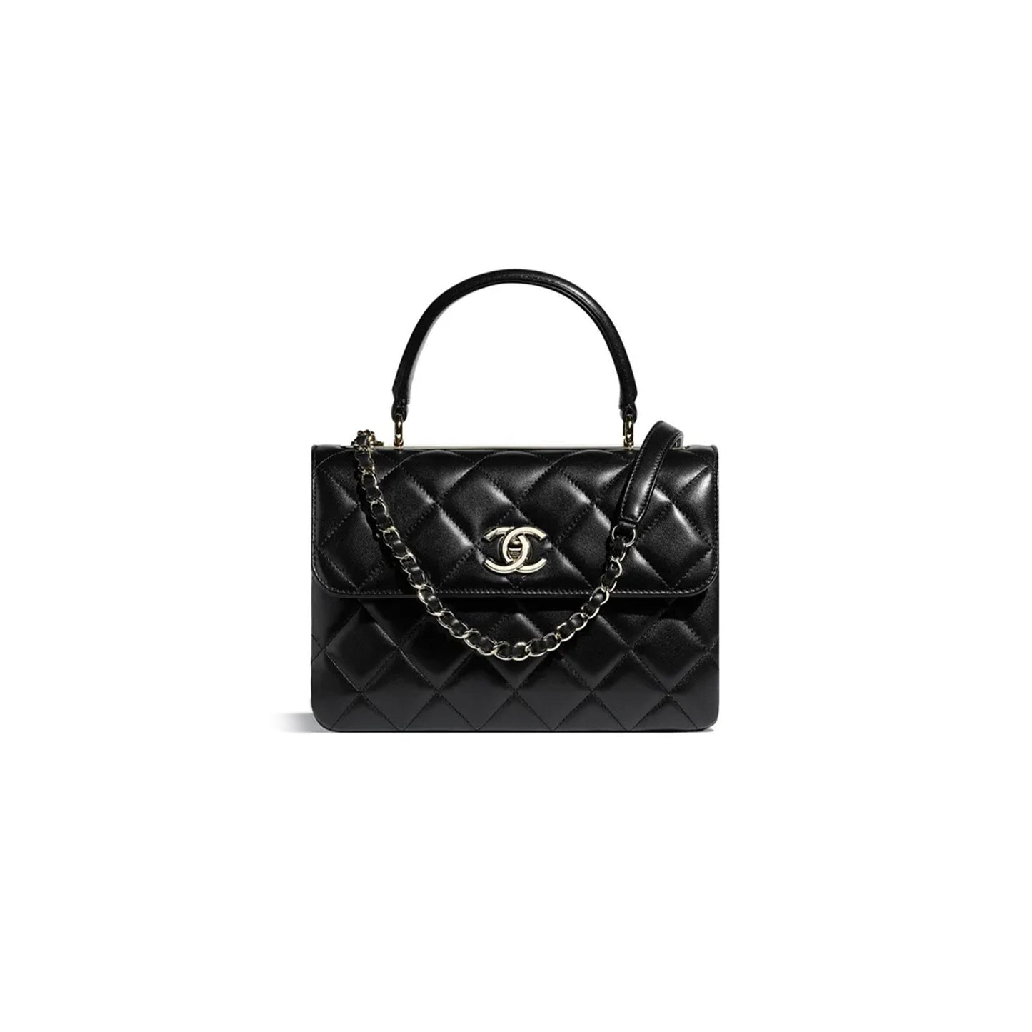 シャネル マスター トレンディ CC ラムスキン フラップバッグ A92236 (25*17*9cm)