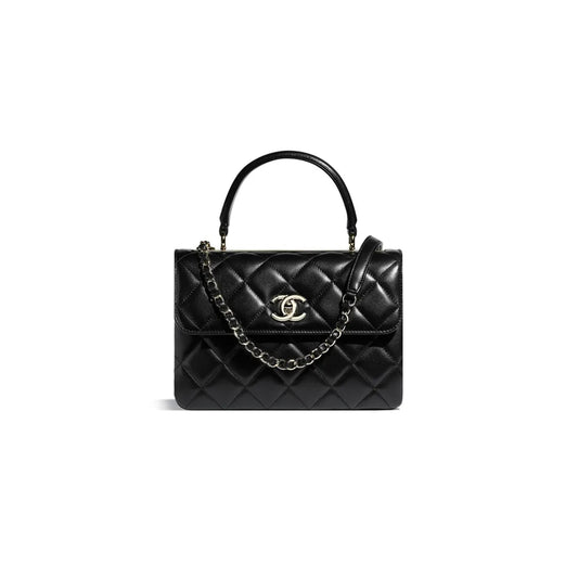 シャネル マスター トレンディ CC ラムスキン フラップバッグ A92236 (25*17*9cm)