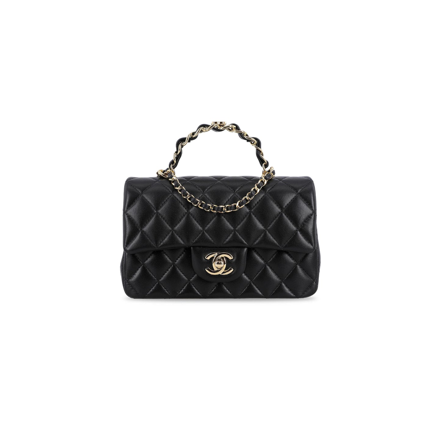 シャネル マスターミニ レクタンギュラートップハンドル 23K フラップ AS2431 (20*12*6cm)