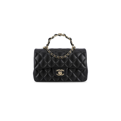 シャネル マスターミニ レクタンギュラートップハンドル 23K フラップ AS2431 (20*12*6cm)