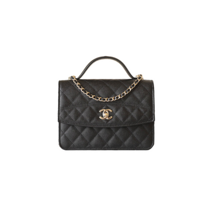 シャネル マスター ハンドヘルド メッセンジャー バックパック ブラック ゴールドバックル AP4406 (18*14*3cm)