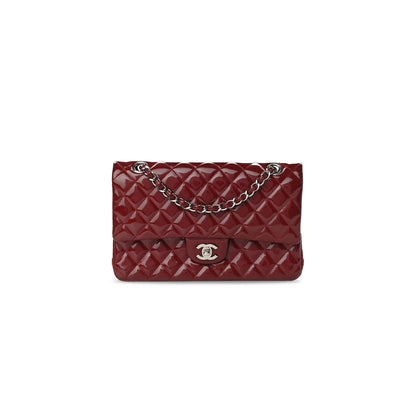 シャネル パテントカーフスキン キルティング ミディアム ダブルフラップ 903130 (25*15*6cm)