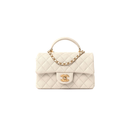 シャネル マスター キャビア キルティング ミニ トップハンドル フラップ AS2431 (20*12*6cm)