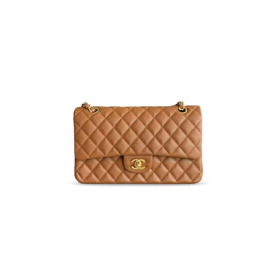 シャネル キャビア キルティング ミディアム クラシック フラップ A01112 (25.5×15.5×6.5cm)