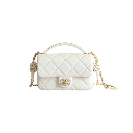 シャネル マスター フラップバッグ トップハンドル付き AS5316 (18×12×6cm)