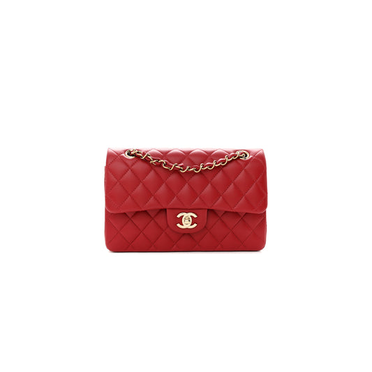 シャネル ラムスキン キルティング スモール ダブルフラップ A01113 (23*14*6cm)