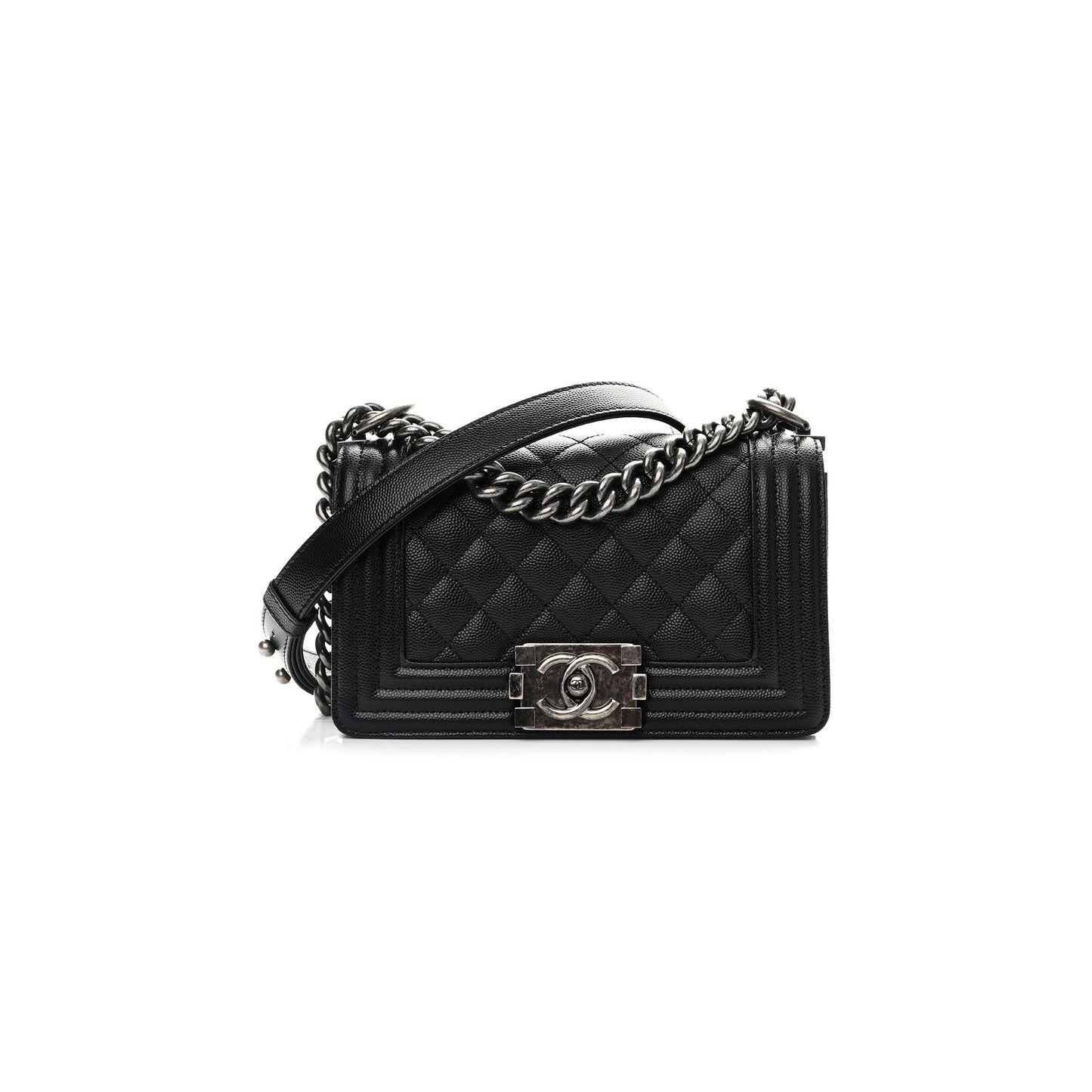 シャネル キャビア スモール キルティング ボーイ フラップ ブラック A67085 Y83338 94305 (20*12*8cm)