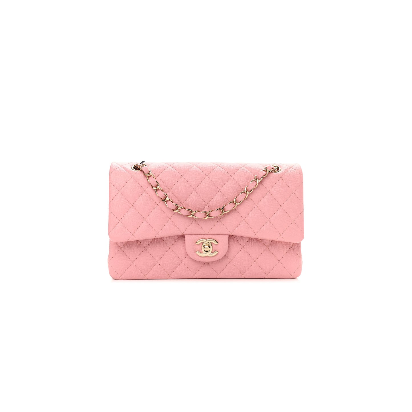 シャネル キャビア キルティング ミディアム ダブルフラップ 1153705 (25*15*6cm)