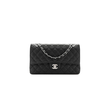 シャネル キャビア キルティング ミディアム ダブルフラップ 1629635 (25*15*6cm)