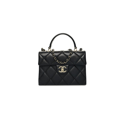 シャネル マスターキャビア キルティング ミニ レトロ ツイスト トップハンドル AS4711 (21*13*10cm)