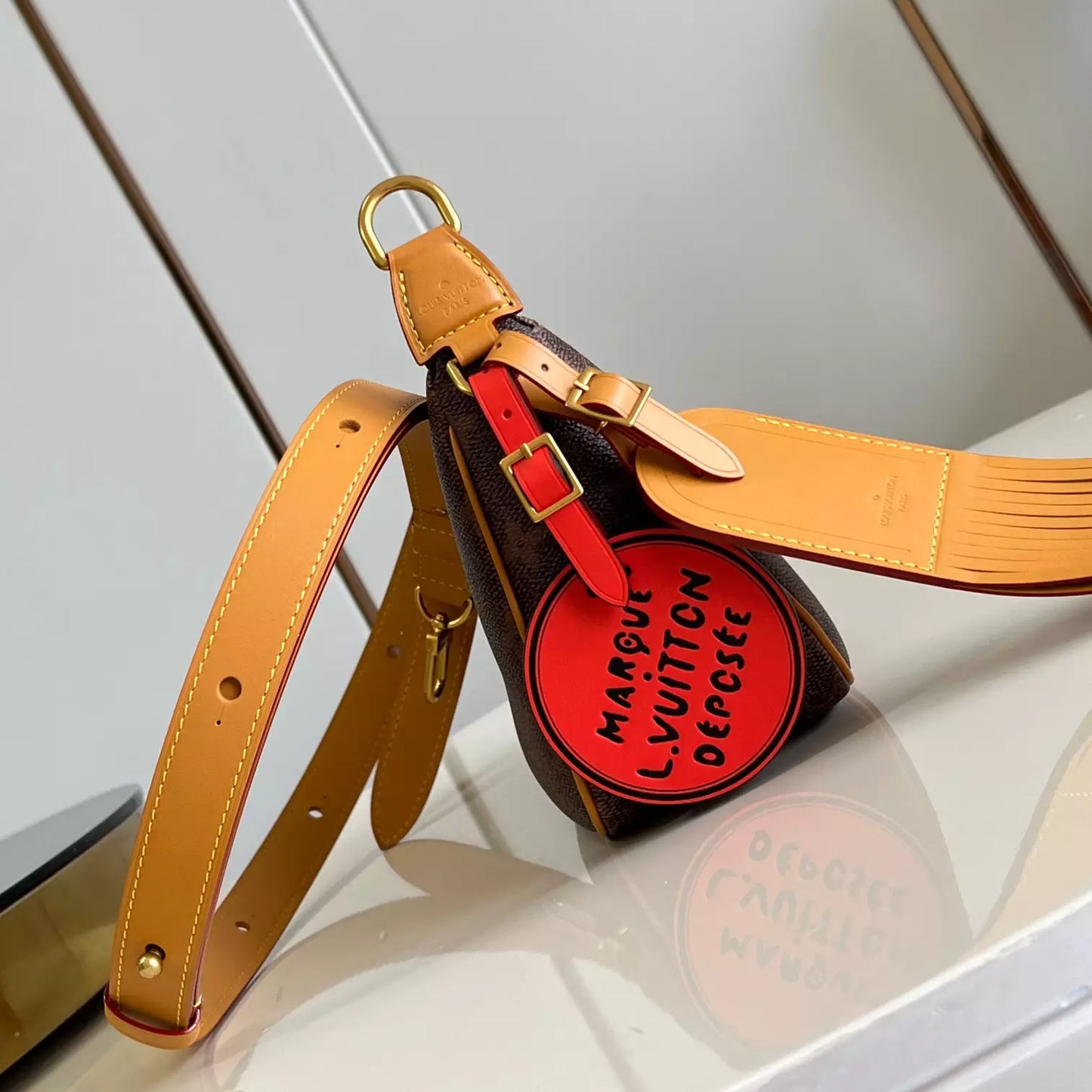 XL ブラウン モノグラム ダストキャンバス アクセサリーポーチ M11623 – LW435