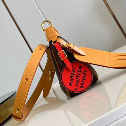 XL ブラウン モノグラム ダストキャンバス アクセサリーポーチ M11623 – LW435