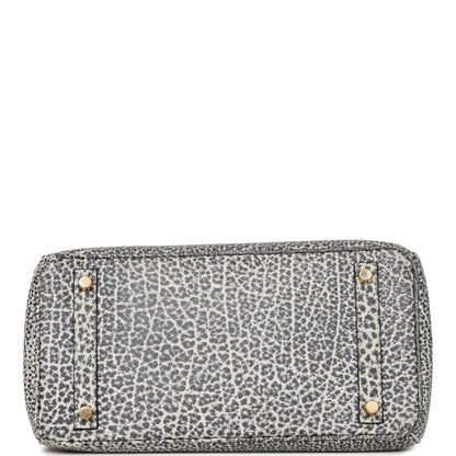 ヴィンテージ エルメス バーキン 30 ホワイト ダルメシアン バッファロー ゴールド金具