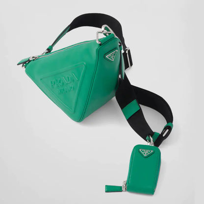 累積売上第１位☆新作☆ プラダ PRADA トライアングル レザーショルダーバッグ