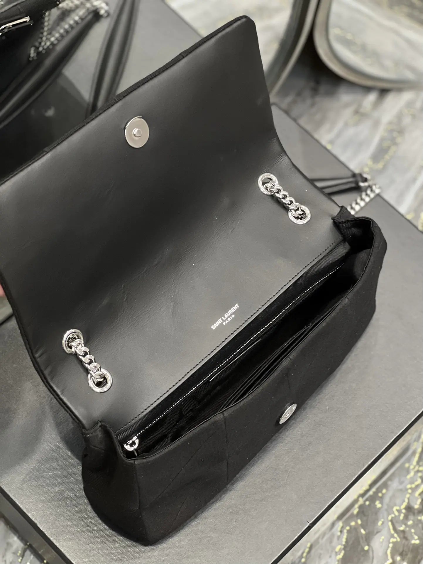 ジェイミー ミディアム チェーンバッグ カー リヴ ゴーシュ ラムスキン＆スエード