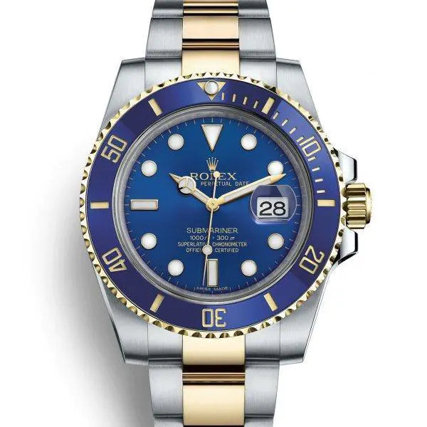 サブマリーナー デイト ウォッチ : イエローロレゾール - オイスタースチール＆18 CT イエローゴールド - M116613LB-0005