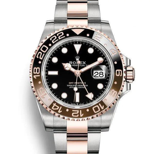 GMTマスターⅡ ウォッチ : エバーローズロレゾール - オイスタースチール＆18 CT エバーローズゴールド - M126711CHNR-0002