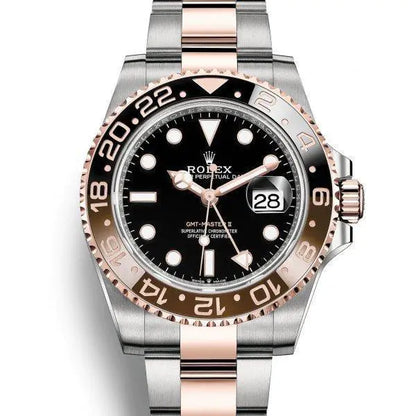 GMTマスターⅡ ウォッチ : エバーローズロレゾール - オイスタースチール＆18 CT エバーローズゴールド - M126711CHNR-0002