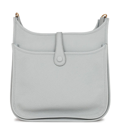 エルメス エヴリン III PM ブルー ペールクレマンス ゴールド金具