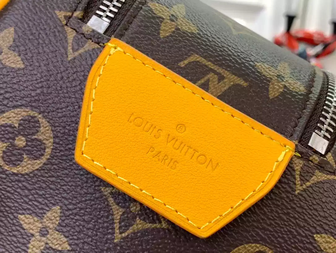 ルイ・ヴィトン ドップキット ボルネオイエロー モノグラム・マカサー キャンバス バッグ – LW145