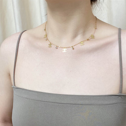 シャネルのダブルCネックレス