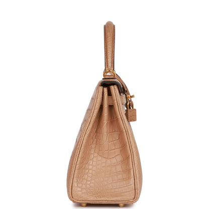 エルメス ケリー ルトゥール 25 チャイ マット アリゲーター ゴールド金具