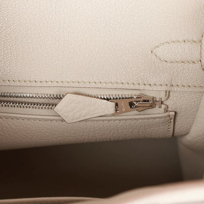 エルメス バーキン 25 ベトン トゴ パラジウム金具