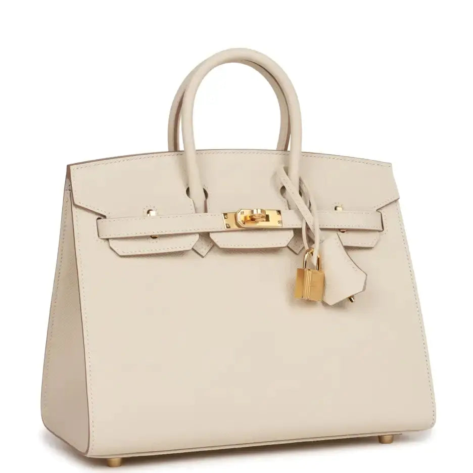 エルメス バーキン セリエ 25 チョーク エプソン ゴールド金具