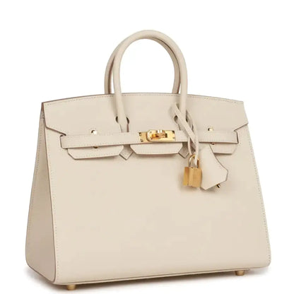 エルメス バーキン セリエ 25 チョーク エプソン ゴールド金具