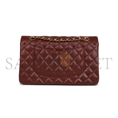 シャネル キャビア キルティング ミディアム ダブルフラップ 1420325 (25.5×14×6.5cm)